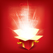 Card with magic giftbox