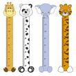 Medidor de pares para niños. Animales salvajes