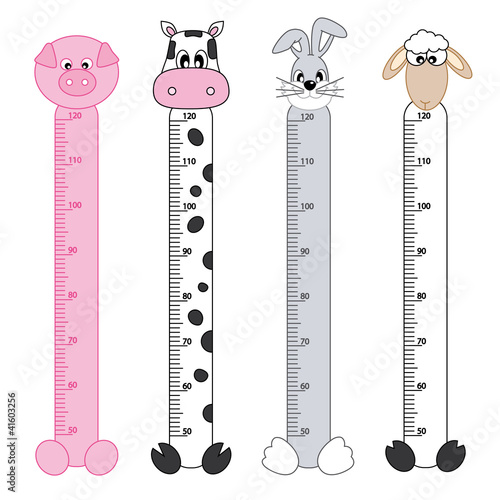 Vector: Medidor de pares para niños. Animales de granja Medidor de pares para niños. Animales de granja