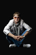 Young fashion man in sun glasses Young fashion man in sun glasses