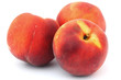 bright apricot close-up on white background