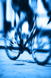 racing bicycle motion blur