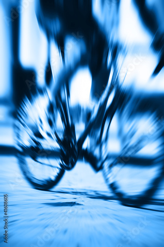 Photo: racing bicycle motion blur racing bicycle motion blur