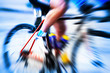 cyclist at speed