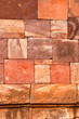 Detail Trockensteinmauer, Badami, Indien