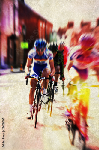 Photo: retro cycling road race retro cycling road race