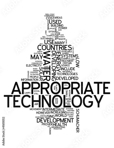 Illustration: Word Cloud "Appropriate Technology" Word Cloud "Appropriate Technology"