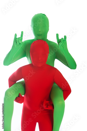 Foto: Colorful Piggyback Ride Colorful Piggyback Ride
