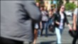 Crowd is on the street (defocused) Crowd is on the street (defocused)