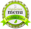 Vegetarian menu label