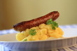 Bratwurst mit Kartoffelbrei (Kartoffelpüree) Bratwurst mit Kartoffelbrei (Kartoffelpüree)