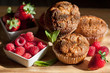 Muffins with berries Muffins with berries