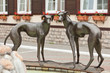 Sculpture of dogs