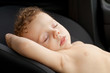 baby sleeping in car