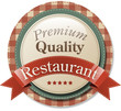 Restaurant label