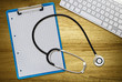 Foto: stethoscope clipboard computer stethoscope clipboard computer