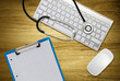 overhead doctors desk