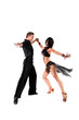 Photo: latino dancers in action isolated on white latino dancers in action isolated on white