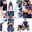 Plumber. Collage