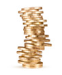 stack of coins (russian 10 rubles)