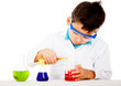 Boy at the lab