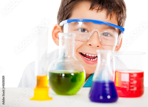 Photo: Happy little scientist Happy little scientist