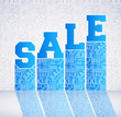 Vector pattern of discount. Sales.