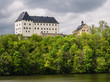 Das Schloß Burgk in Thüringen.