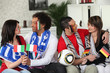 Italian and German soccer fans Italian and German soccer fans