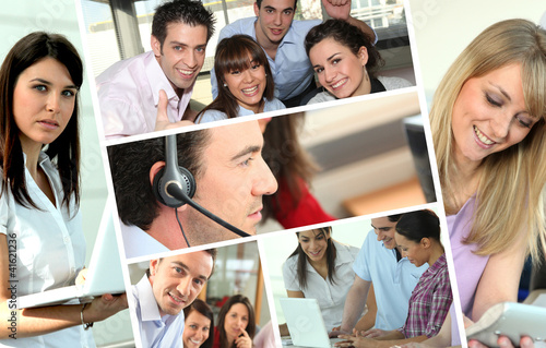 Photo: Business people at work Business people at work