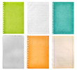 retro vintage pages ripped off from the notebook collection