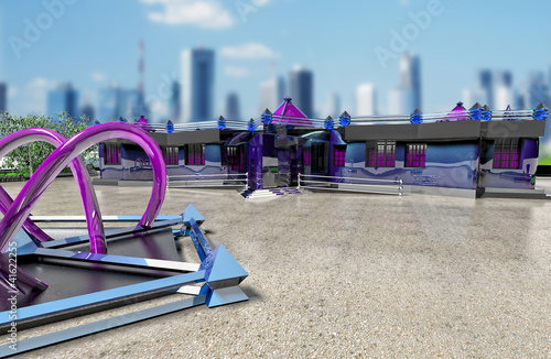 Illustration: Project one-storey public building Project one-storey public building