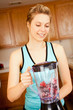 woman blender