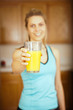 woman orange juice