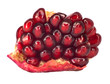Extreme close up background of a red juicy ripe pomegranate frui Extreme close up background of a red juicy ripe pomegranate frui