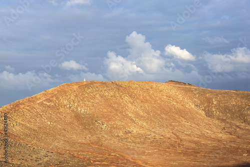 Photo: crater view of montana roja in Playa Blanca crater view of montana roja in Playa Blanca
