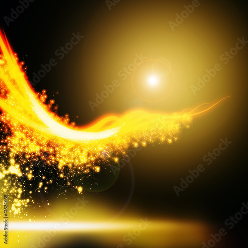 Illustration: curved line lighting curved line lighting