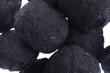 isolated  coal, carbon nuggets