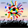 Vector Collection of Flags -  football championship 2012