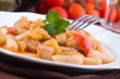 Cavatelli with swordfish and eggplant. Cavatelli with swordfish and eggplant.