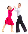 Young ballroom dancers