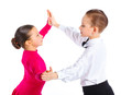 Young ballroom dancers