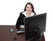 Young woman working on a computer