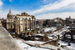 The Temple of Saturn and the other monuments of the Roman Forum. The Temple of Saturn and the other monuments of the Roman Forum.