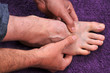 Massage du pied