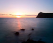 View of Brada Tower during Sunset at Port Erin