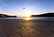 Sunset on Sandy Beach at Port Erin - Isle of Man Sunset on Sandy Beach at Port Erin - Isle of Man