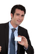 Executive business card showing