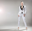 Young fashionable lady posing