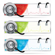 Stethoscope banner set